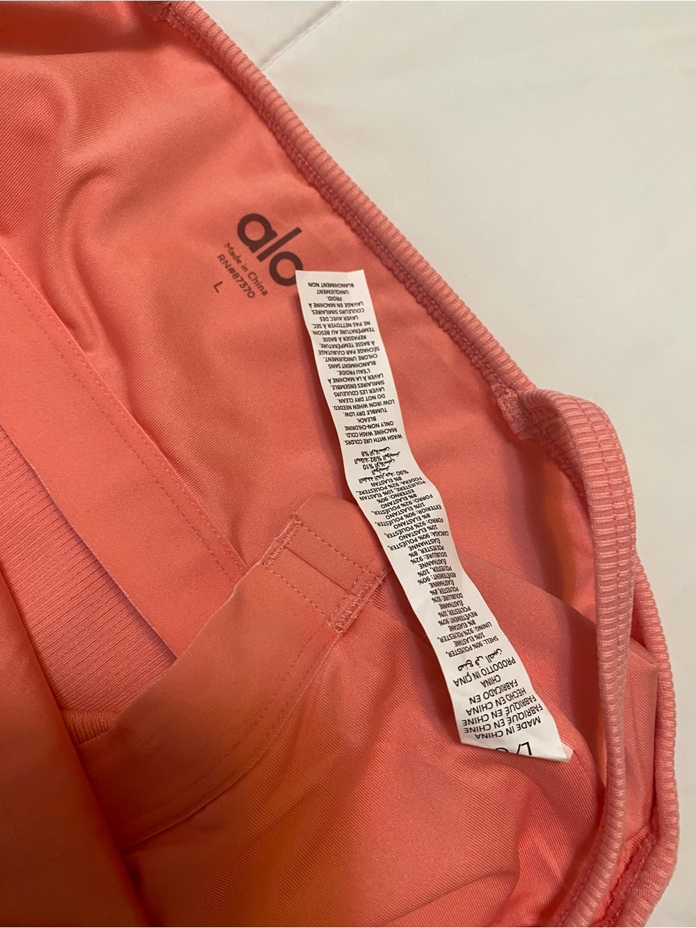 ALO Yoga Strawberry Lemonade Asymmetrical Crop Top - Picture 5 of 5